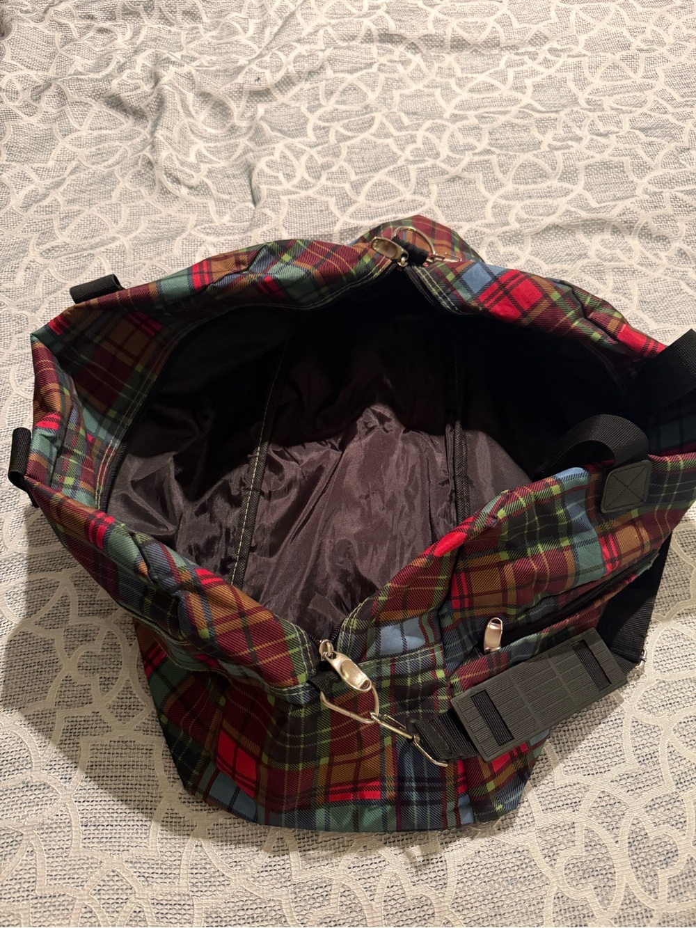 Sydney Love Red & Blue Tartan Plaid Duffel Set - Picture 8 of 8